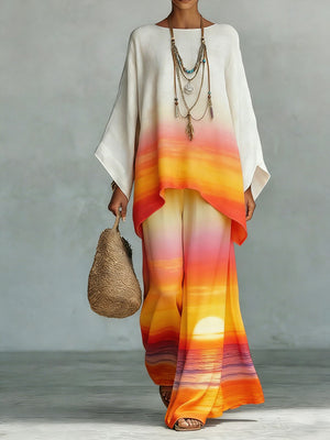 Artistic Print Two-Piece Set