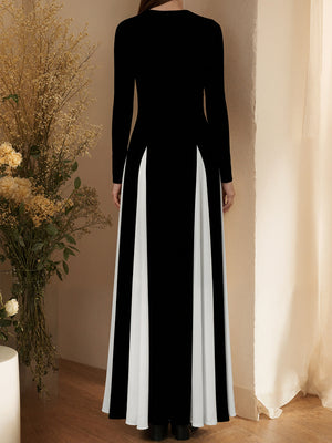 Black & White Contrast Dress