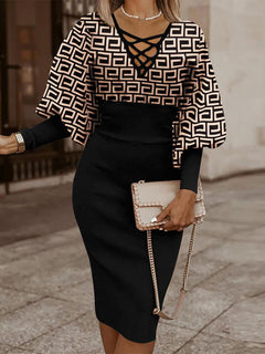 Robe midi moulante
