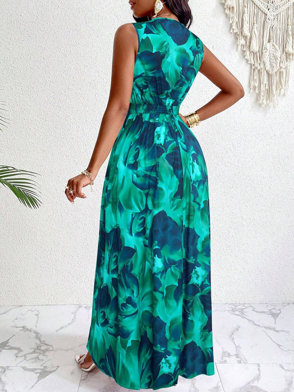 Boho Resort Printed Maxi Dress