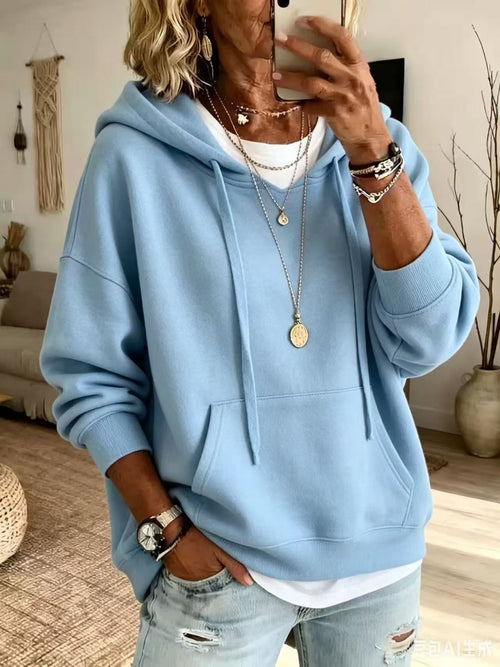 Casual Hooded Pocket Sweatshirt