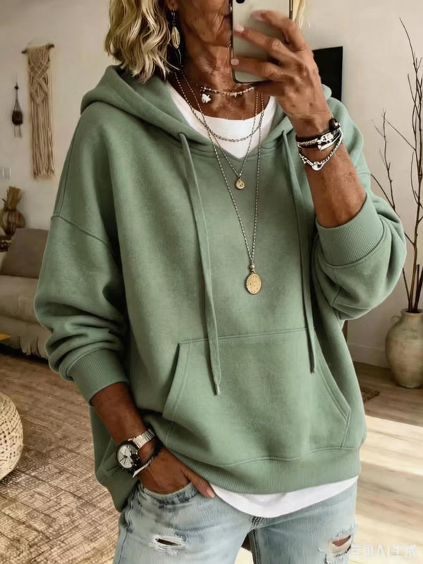 Casual Hooded Pocket Sweatshirt