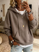 Casual Hooded Pocket Sweatshirt