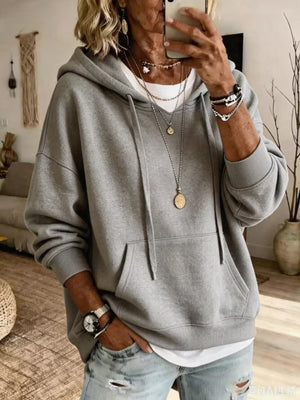 Casual Hooded Pocket Sweatshirt