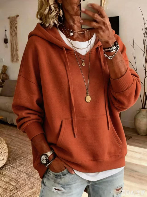 Casual Hooded Pocket Sweatshirt