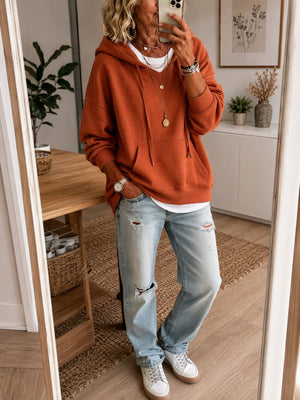 Casual Hooded Pocket Sweatshirt