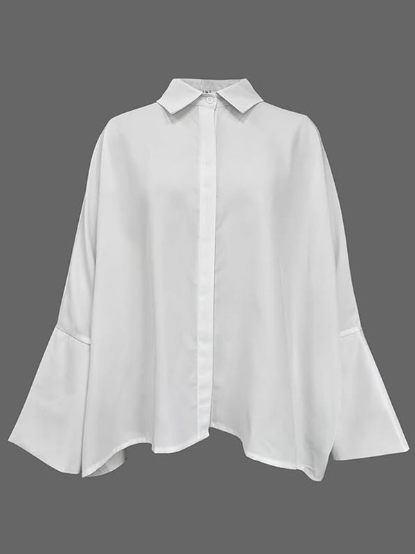 Casual Long Sleeve Commuter Blouse