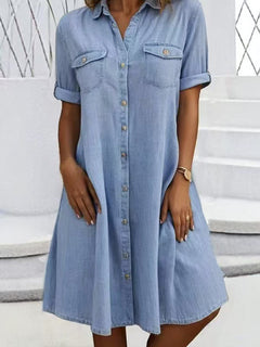 Casual Mid-Sleeve Comfortable Mini Dress