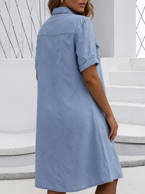 Casual Mid-Sleeve Comfortable Mini Dress