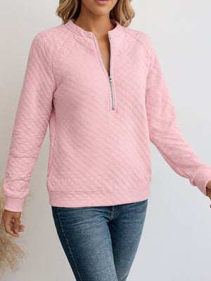 Casual Zipper Stand-Collar Hoodie