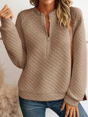 Casual Zipper Stand-Collar Hoodie
