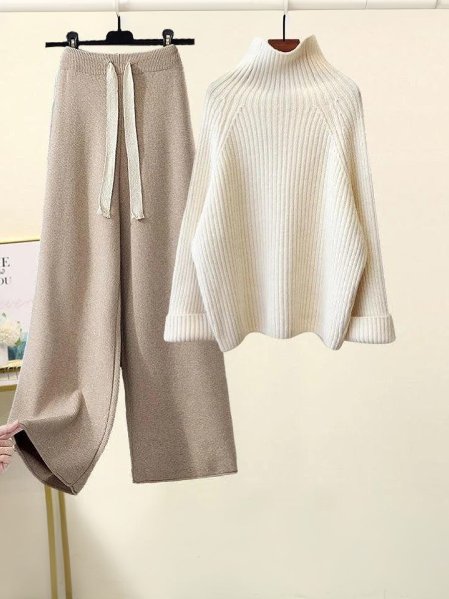 Chic Baggy Long Sleeve Two-Piece Set