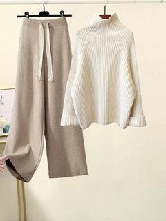 Ensemble deux pièces chic et ample à manches longues
