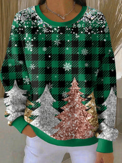 Sweat-shirt chic et décontracté de Noël