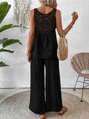 Chic Embroidered Two-Piece Set