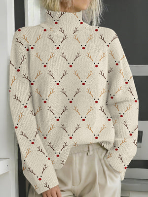 Christmas Print Casual Sweater