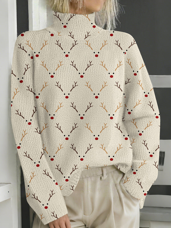 Christmas Print Casual Sweater