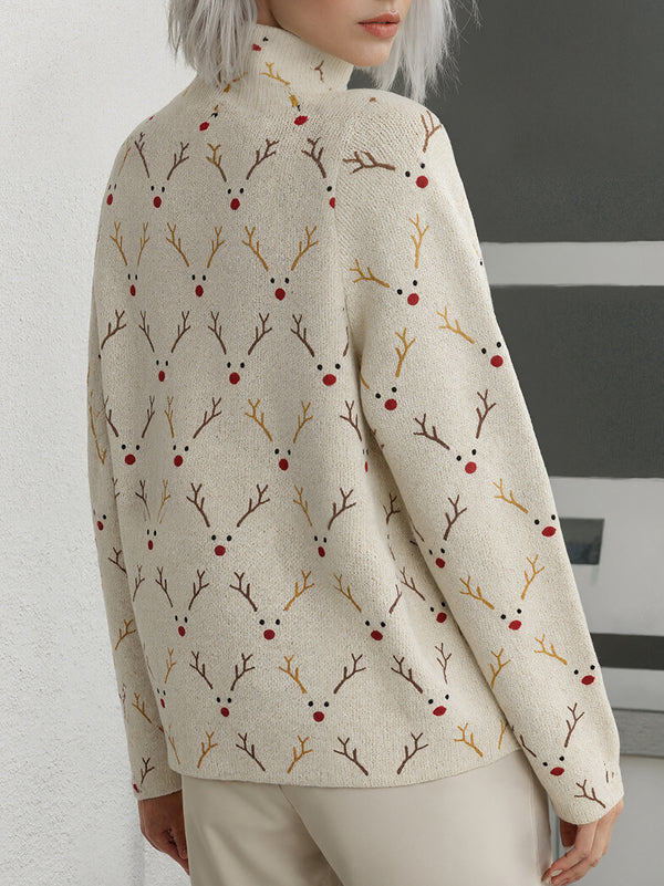 Christmas Print Casual Sweater