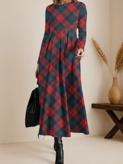 Classic Check Maxi Dress