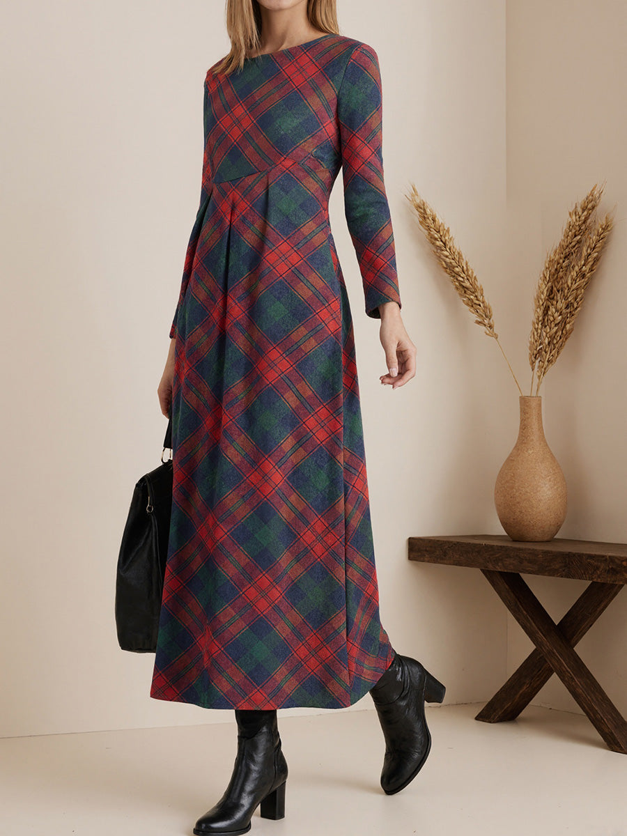 Classic Check Maxi Dress