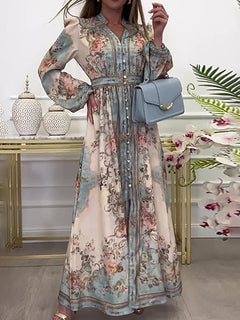 Classic Court-Style Maxi Dress