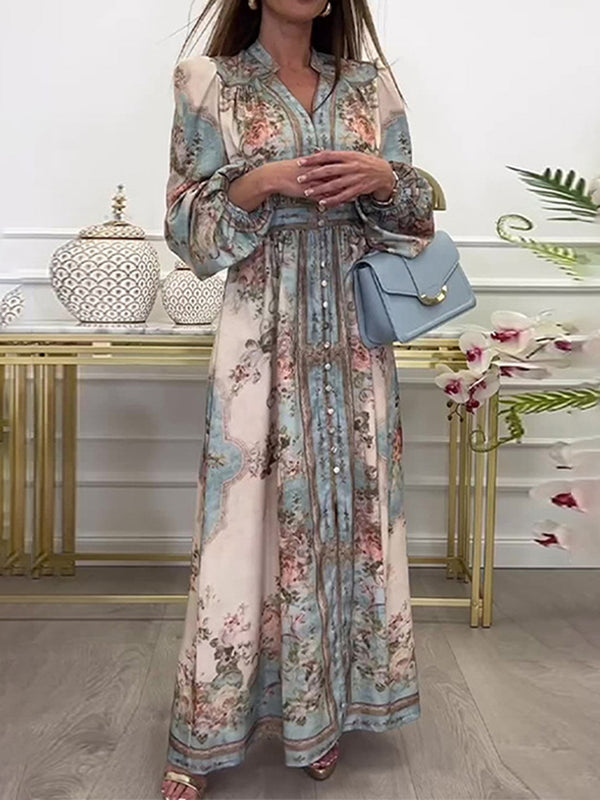 Classic Court-Style Maxi Dress