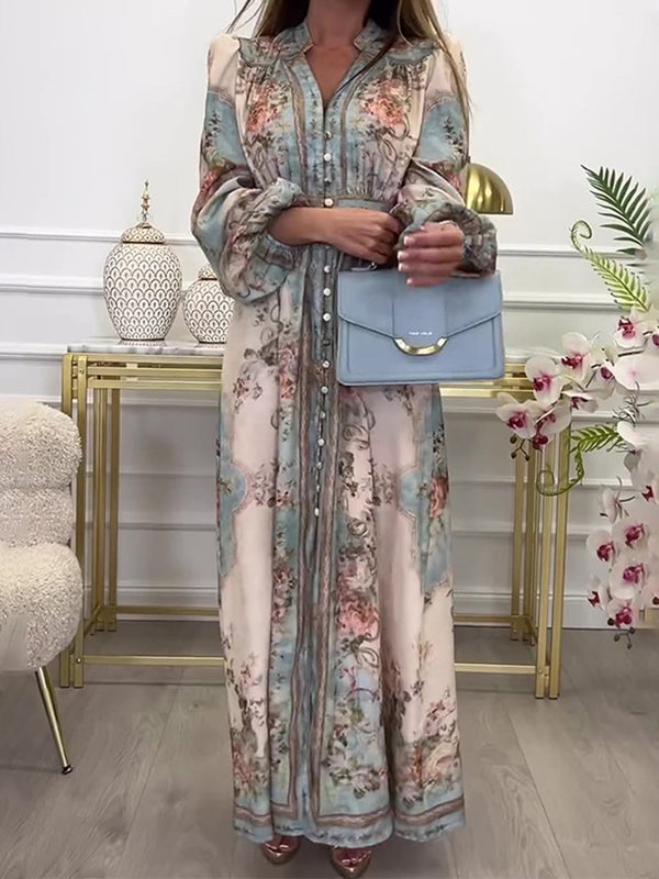 Classic Court-Style Maxi Dress