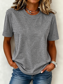 Classic Crew Neck Short Sleeve T-Shirt