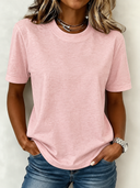 Classic Crew Neck Short Sleeve T-Shirt