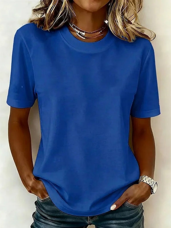 Classic Crew Neck Short Sleeve T-Shirt
