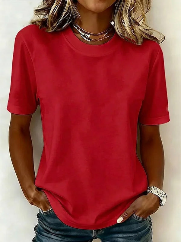 Classic Crew Neck Short Sleeve T-Shirt
