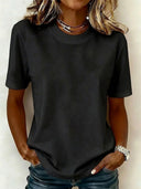 Classic Crew Neck Short Sleeve T-Shirt
