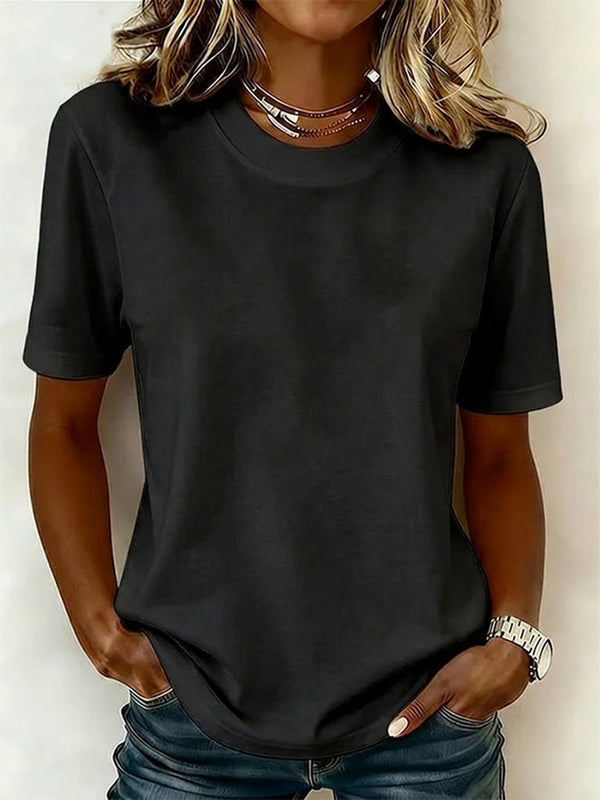 Classic Crew Neck Short Sleeve T-Shirt