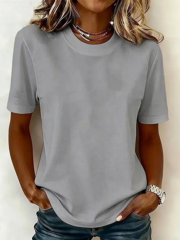 Classic Crew Neck Short Sleeve T-Shirt
