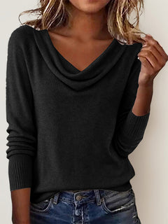 Classic Soft Knit Long-Sleeve Sweater