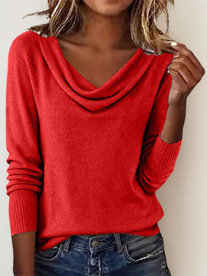 Classic Soft Knit Long-Sleeve Sweater