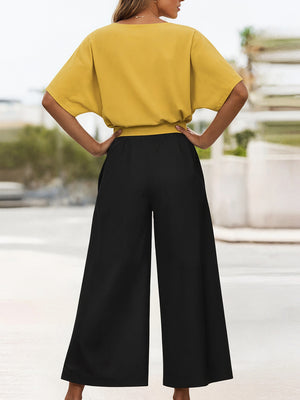 Color Block Two-Piece Set