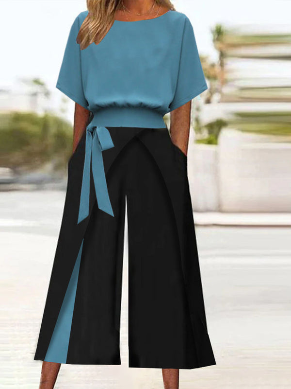 Color Block Two-Piece Set