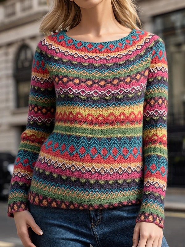 Contemporary Color-Block Sweater