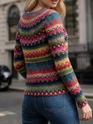 Contemporary Color-Block Sweater