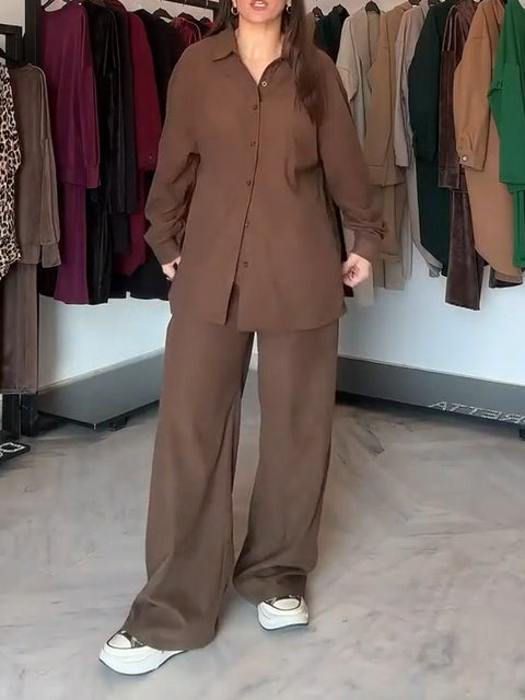 Corduroy Two-Piece Set