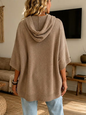 Cozy Chic Hooded Knit Sweater