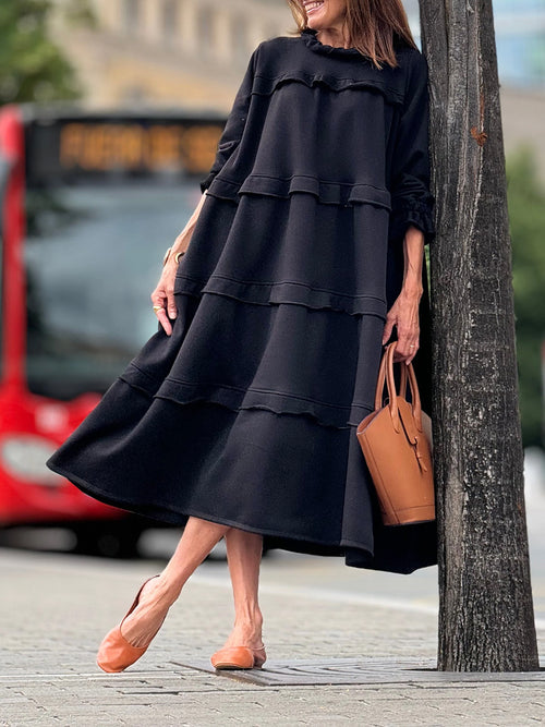 Cozy Ruffle Maxi Dress