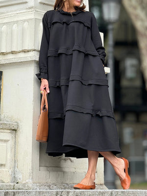 Cozy Ruffle Maxi Dress