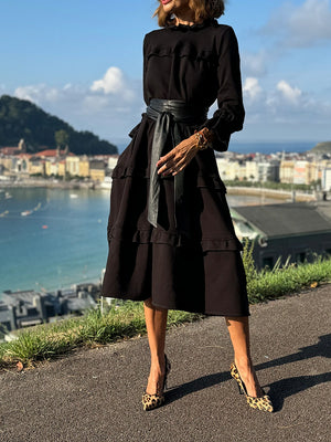 Cozy Ruffle Maxi Dress