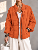Cozy Stand Collar Padded Coat