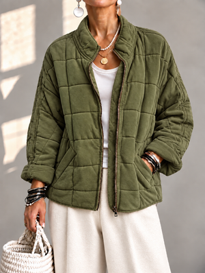 Cozy Stand Collar Padded Coat