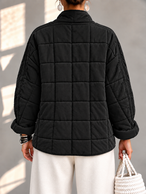 Cozy Stand Collar Padded Coat