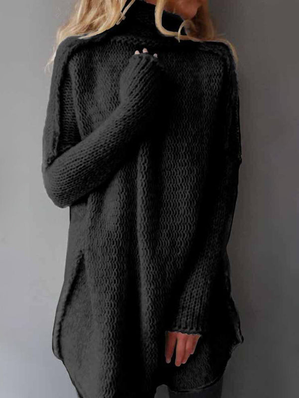 Dramatic High-Collar Knit
