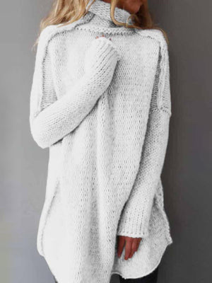 Dramatic High-Collar Knit